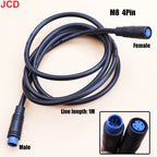 1pcs M6 M8 2 3 4 5 6 Pin Electric Bicycle Butt Joint Plug For Ebike Display Cable Male to Female Waterproof Aviation Connector