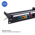 RJ 45 Coupler Baffler RJ45 Keystone Jack Filling Module Keystone Frame Wall Plate Patch Panel Blind Plate For Modular Blank