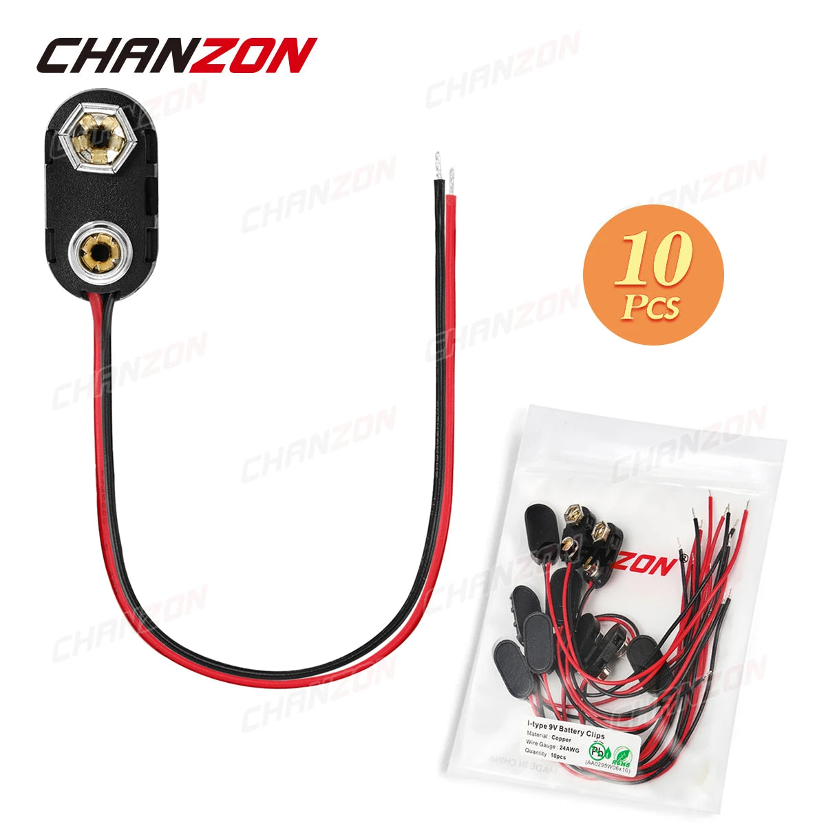 9V Battery Connector Power Clips DC Jack Male Female Alligator Snap Adapter Wire Holder Cable 9 Volt Lead Socket Plug Barrel