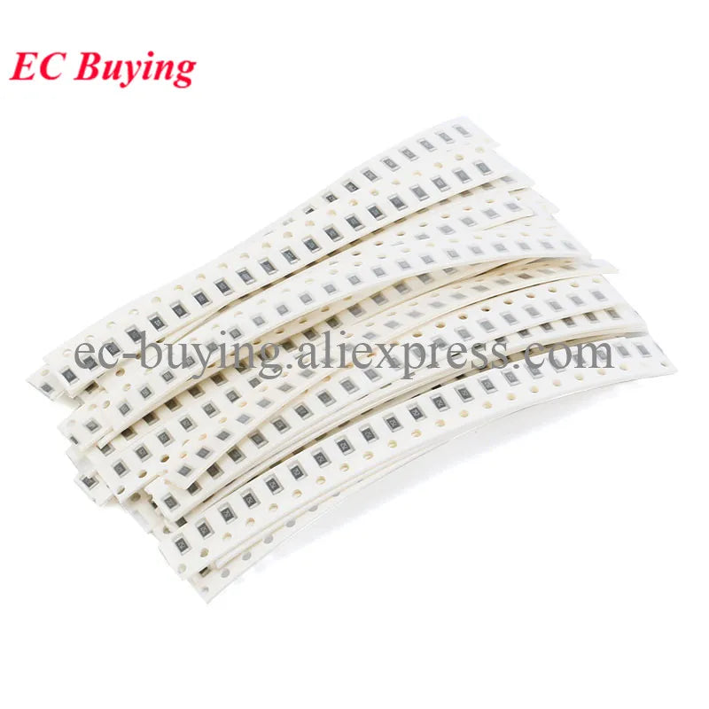 500Pcs-420pcs 1206 SMD Resistors Kit Assorted Kit 5% Sample Kit Sample Bag DIY Kit Electronic Component 25 Values*20pcs 0R 200pc