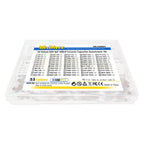 55 Values Ceramic Capacitor Kit 50V 1/1.5/2.2/3.3/4.7/6.8/10/15/22/33/47/68/100/220/330/470 pF nF 102/104/104/ Total 1100 Pcs