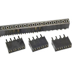 20pcs 2.54mm Pitch Single Row 1X3/4/5/6/12/20P 40Pin PH6.8mm Square Terminal Socket Gold Rohs Female Pin Header Connector
