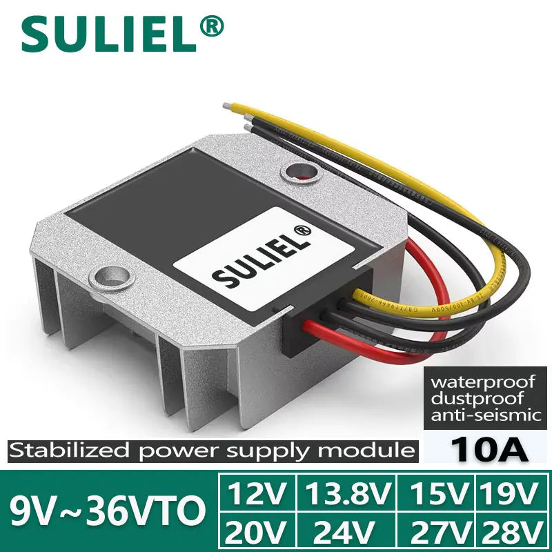 9V to 36V to 12V13.8V15V19V20V24V28V DC voltage regulator 12V to 12V power converter 12V battery regulated power supply module