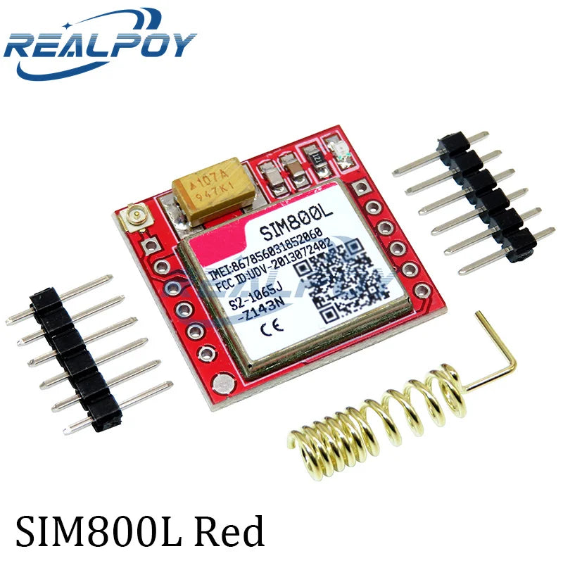 SIM800L V2.0 5V Wireless GSM GPRS MODULE Quad-Band W/ Antenna Cable Cap