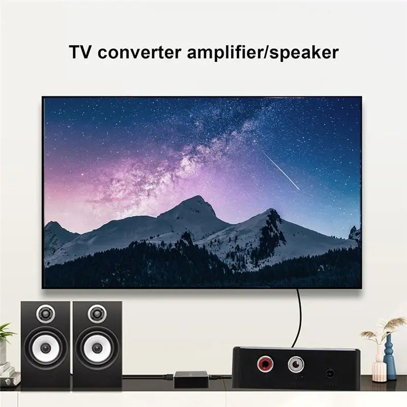 Voltvibe-RCA& 3.5Mm Output Digital To Analog Audio Converter Optical Coaxial Input For TV DVD Soundbar Systems
