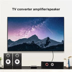 Voltvibe-RCA& 3.5Mm Output Digital To Analog Audio Converter Optical Coaxial Input For TV DVD Soundbar Systems