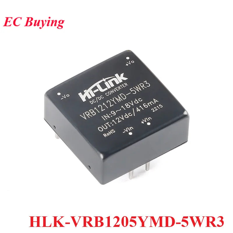 DC-DC Isolated Converter Power Supply Module 5W DC 12V 48V to 15V/5V/12V 24V to 5V/12V HLK-5D2405/5D1205/5D1212/5D1215/5D2412