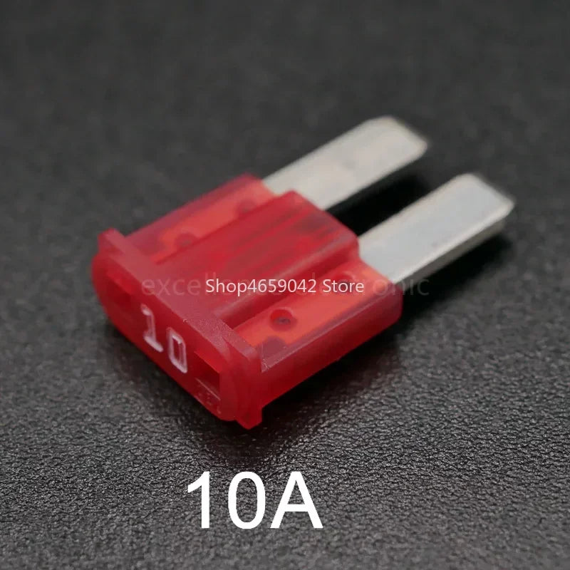 50/10pcs Mini M2 Car Fuse Long Foot Insert 5A 7.5A 10A 15A 20A 25A 30A 32V Micro 2 Long Foot Auto Fuse Electric