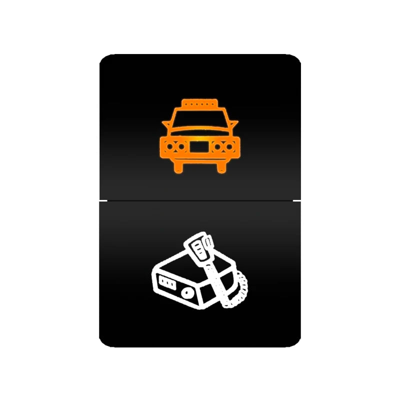 Car Push Switch Dual ON OFF Button Led Bar Roof Lights Fog Spot Driving Lights Button For Toyota 4Runner Hilux RAV4 Prado Camry