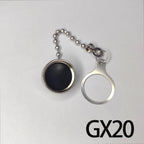 GX12 GX16 GX20 Aviation Circular Plug Socket Waterproof Dust Cable Connector Metal Leather Chain Protective Sleeve Cap