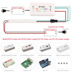 DC5V DC12V 5mm WS2812B COB LED Strip WS2812 Smart RGBIC Individually Addressable 160Leds/m High Density Flexible Pixel Light
