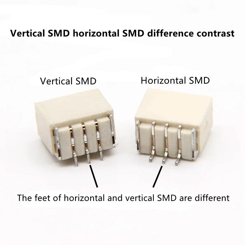 10PCS JST SH1.0 1.0mm Connector SMD Vertical/Horizontal Type Socket Wire-to-Board Receptacle 2P 3P 4P 5P 6P 7P 8P 9P 10P 11P 12P
