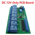 DC 12V 24V 8 Isolated Input & 8 Output DIN35 C45 Rail Box UART RS485 Relay Module Modbus RTU Control Switch Board
