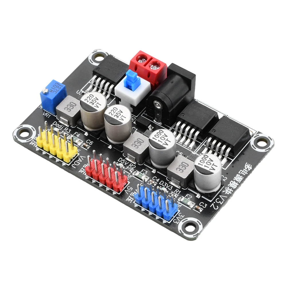 LM2596 DC7-25V To DC3.3V/5V Adjustable Step-Down Module Regulated Power Supply Module Intelligent Vehicle Experimental Power