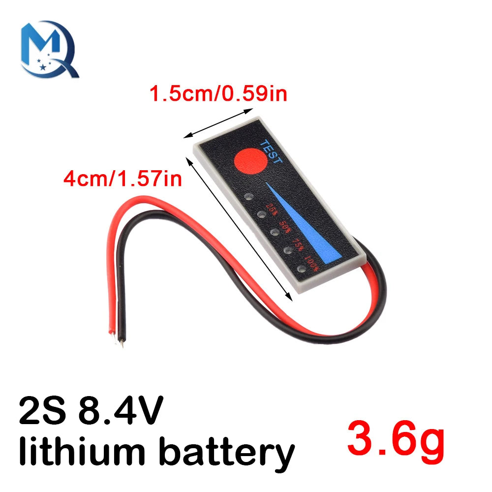 1S 2S 3S 4S 5S 6S 7S 4.2V-29.4V Lithium Battery Li-po Li-ion Capacity Indicator Board Power Display Charging Charge LED Tester