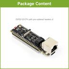 Waveshare ESP32-S3 ETH Development Board, Optional For PoE Module And Camera Module, Onboard TF Card Slot, Camera Interface
