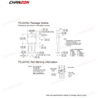 5Pcs TO-247 Tip35C Tip36C Pnp Npn Powerful Transistor 100V 25A Bipolar Junction Triode Tube Integrated Circuit New Original BJT