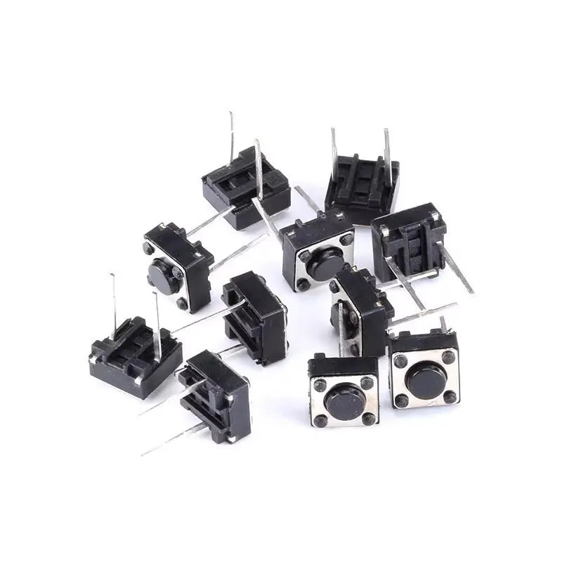 50Pcs Momentary Tactile Tact Push Button Switch 2 Pin DIP 6x6x4.3mm High 4.3mm