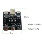3PCS UD11A03 USB Cable Tester DC5V Type C Input Compatible DT3 Test 4 Kinds Data Line USB A Lightning Type C