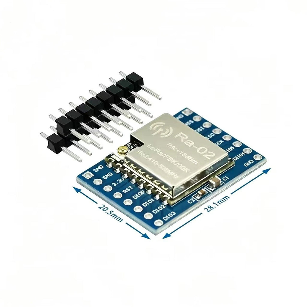 Ra-02 LoRa SX1278 Wireless RF Transceiver Module 433MHz | SPI Interface IPEX Base Wireless Breakout Board Smart Home IoT DIY