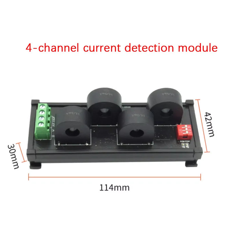 Small Current Transformer 8-Channel AC 0-50A Current Acquisition Module Isolated 485 Modbus Communication