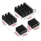 WE DO HEATSINK 4pcs/set Raspberry Pi 4 DIY Heat Sink Aluminum Heatsink Cooler Radiator Kit for Raspberry Pi 4B Heat Dissipation
