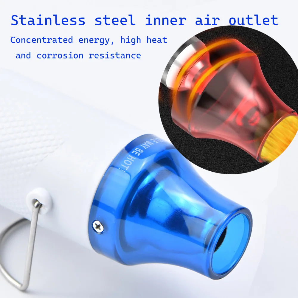 220V Hot Air Gun DIY Soldering Temperature Blower Gun Electric Power Hot Dryer Mini Heat Gun For Crafts Shrink Tubing Car Wrap