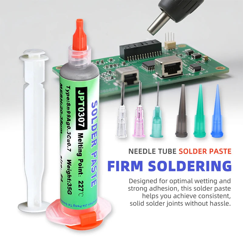 JPT0307 Lead-Free Solder Paste RoHS No-Clean Silver-Containing for SMT