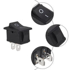 10pcs Snap-in Boat Rocker Switch Toggle Power SPST ON-OFF 2 Pin AC 250V 6A 125V 10A 2 Pin Position Snap Switch for Car Auto Boat