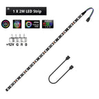 12V 4 Pin RGB Gaming PC Led Strip Light 5050 RGB Tape For Aura Sync MSI Mystic Light Motherboard Control Computer Case Backlight