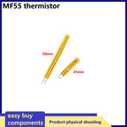 10/5PCS NTC thermistor temperature sensor Film resistance probe MF55 B3435 B3950 10K 50K 100K 25MM 50MM