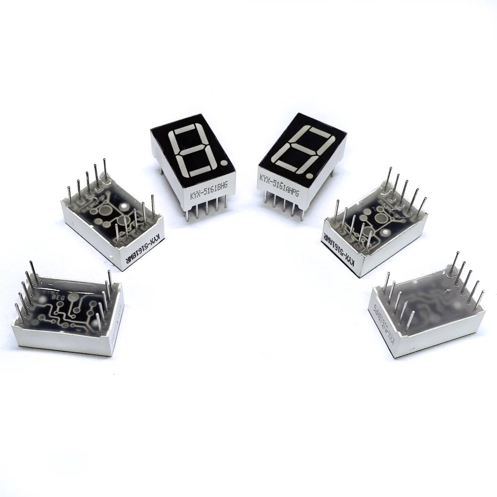 10PCS 0.56-inch 1-digit digital tube 12.6mmX19mm digital display screen "8" high 14.2mm 7-segment digital tube 5161series5611