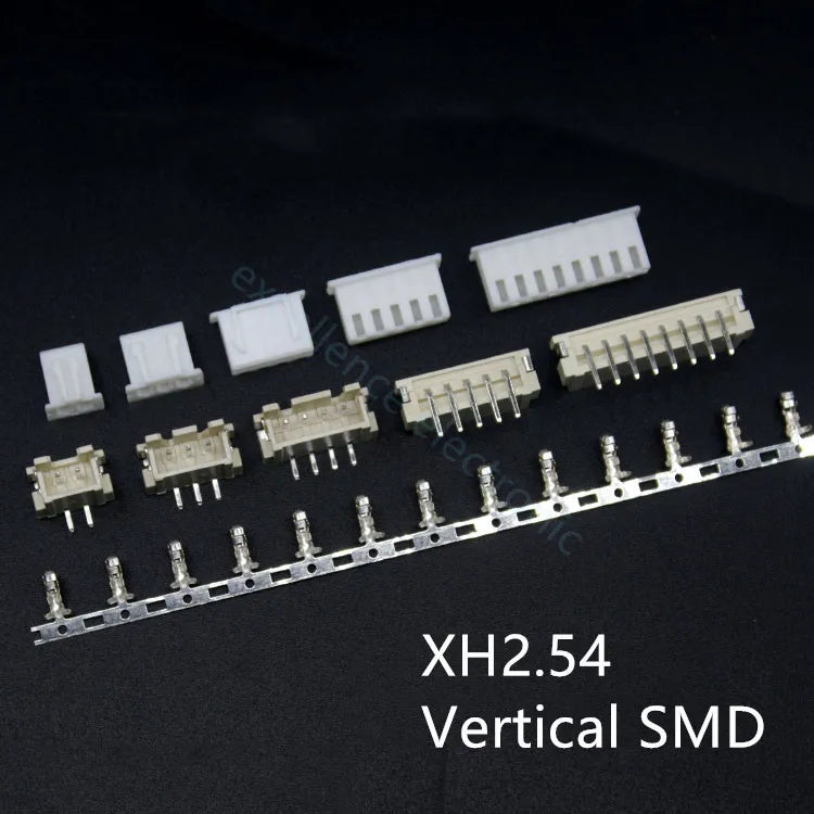 5sets GH1.25 SH1.0 JST1.25 PH2.0 XH2.54 SH/JST/ZH/PH/XH Horizontal / Vertical SMD Pin Header + Housing + Terminal Set 2.54mm