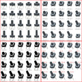 50pcs Tactile Switch 6x6mm H=4.1/4.3/5/5.5/6/7/8/9/~13mm Momentary Tact Button Mini Push Button 4Pin/2Pin DIP/SMT  Widely Use