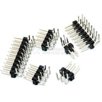 R/A 2.54mm Double Row Right angle Male Breakaway PCB Board Pin Header Connector Pinheader 2 * 3/4/10/12/15/40Pin For Arduino