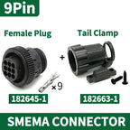 1/5/20/50 Sets TE/AMP Type 4P/9P/14Pin SMEMA Connector Aviation Plug Sheath with Tail Clamp Terminal for SMT Equipment 206043-1