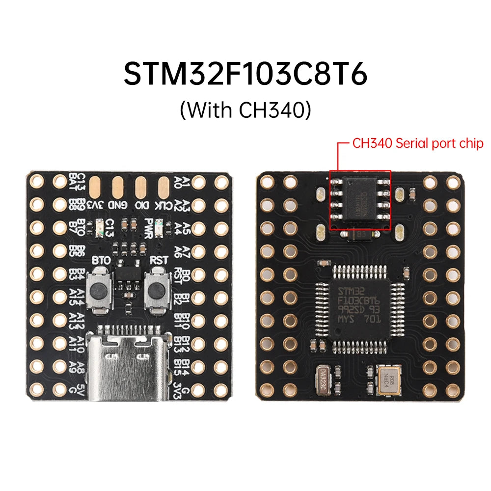Mini STM32F103C8T6 STM32F103C6T6A CH340 Development Board Microcontroller Core Board ARM Architecture Minimum System Correx-M3