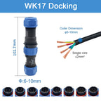 SP11 Tin Soldering Waterproof Connector IP68 Male Plug&Female Socket Rear-nut Docking Panel Mount 2/3/4/5 Pin Cable Wire Connect