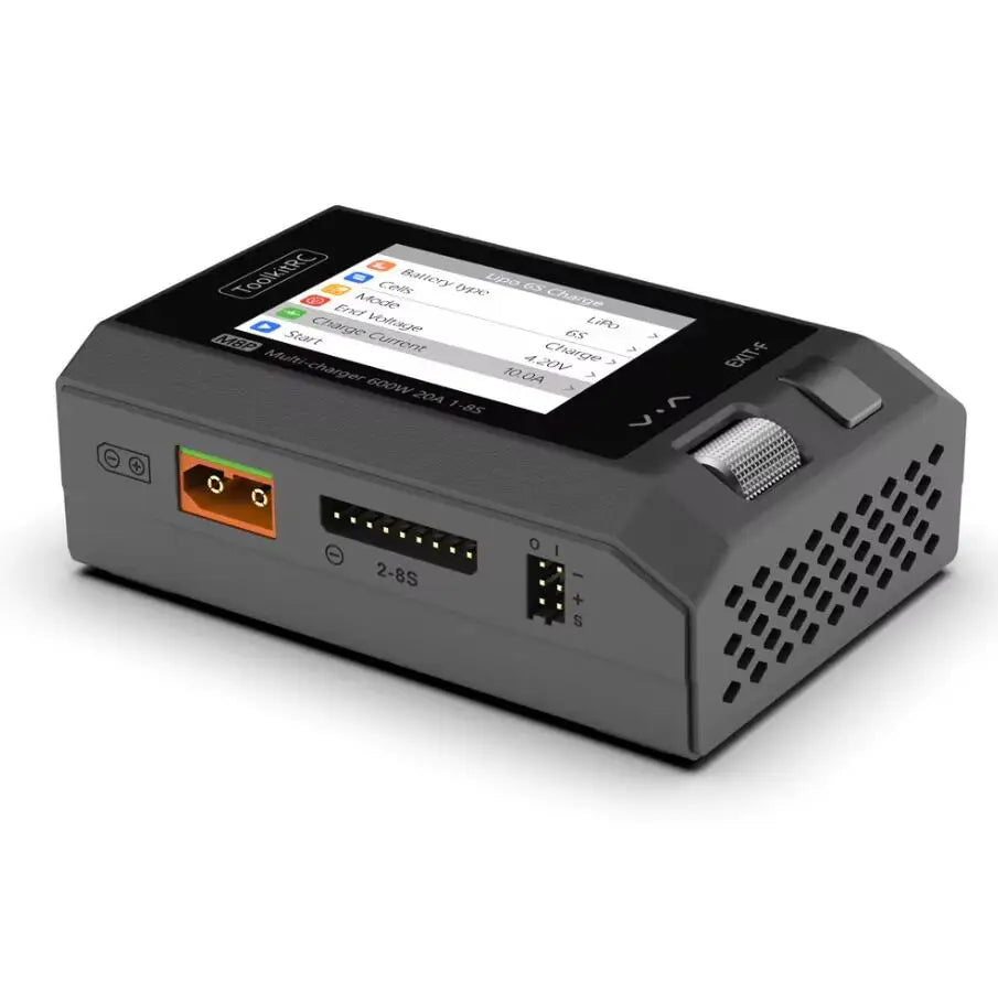 ToolkitRC M8P 1-8S Balance Charger 600W 20A DC Discharger for 1-8S Lipo Battery Charger