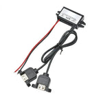 DC-DC Step Down Module Power Converter 12V to 5V 3A Wire/Dual Ear USB /Type C/dual USB/Adapter USB-A Female Connector Waterproof