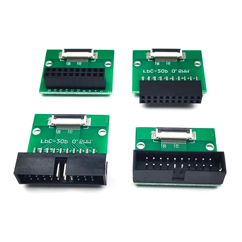 1/2/5Pcs FPC FFC Adapter Board 0.5mm to DC3 2.54mm Pitch Connector Adapter 6 8 10 12 20 24 30 40 Pin
