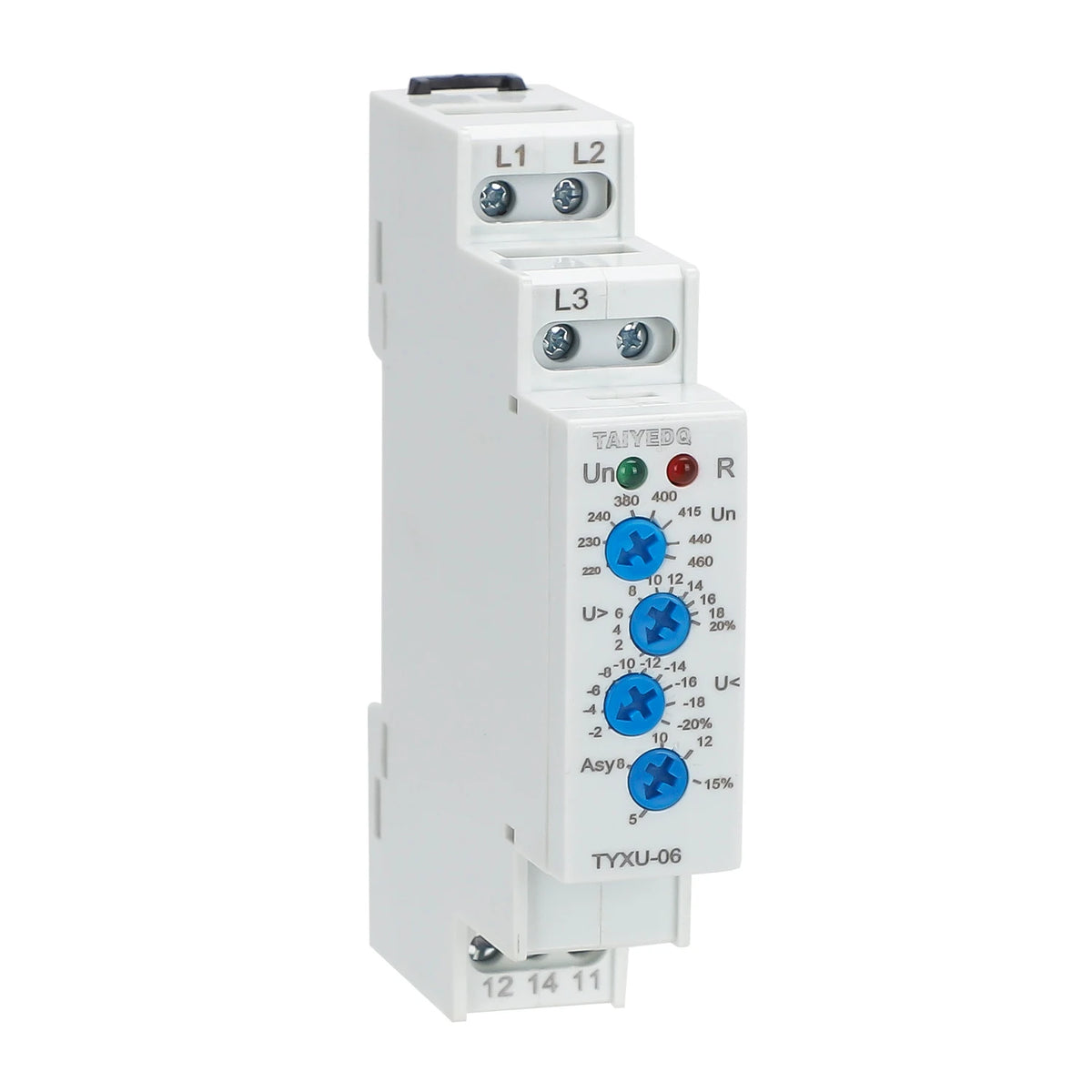 TYXU-06 3 Phase Failure Phase Sequence Voltage Monitoring Relay Voltage Sensing Protection Relay 460V