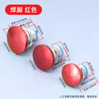 16mm 19mm 22mm Mushroom Type Colour Metal Push Button Switch Waterproof Self-reset/Momentary Screw/Welding Pin