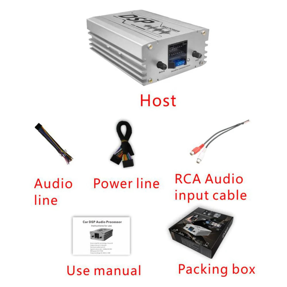 Car DSP Digital Audio Processor 4 In 6 Out DSP Car Power Amplifier Car Audio Digital Signal Processor for Car Audio Enhancement