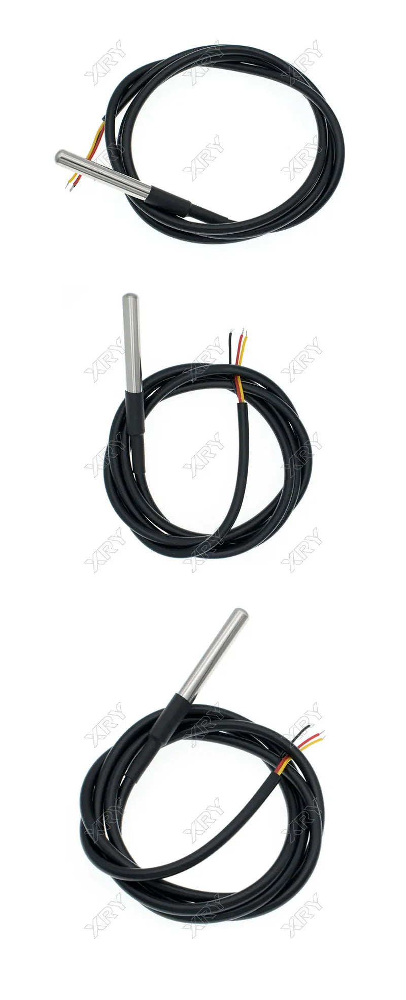1pcs DS18b20 temperature probe temperature sensor 1M 2M 3M DS1820 Stainless steel package Waterproof 18B20 100cm/200cm/300cm