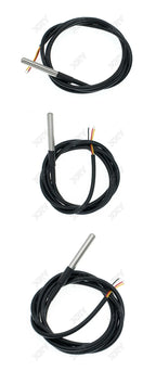 1pcs DS18b20 temperature probe temperature sensor 1M 2M 3M DS1820 Stainless steel package Waterproof 18B20 100cm/200cm/300cm