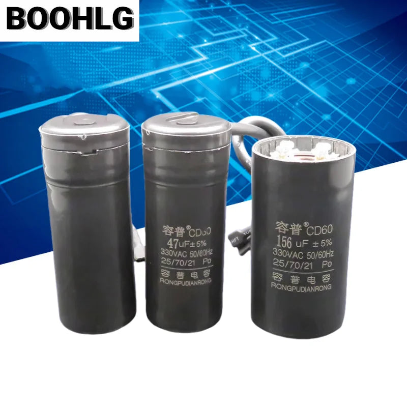 CD60 Refrigerator Freezer Compressor Starting Capacitor 330V 330VAC 53-64UF 72-88UF 108-130UF 145-175UF 161-193UF 189-227UF