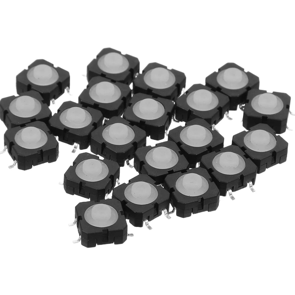 20Pcs Waterproof Tactile Push Button Switch Silicone Momentary Panel Mount Micro Switch for Automotive Industrial Electronics