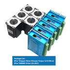 1/2/3/4/5 Axis Kit Nema23 Closed Loop Stepper Motor 1.2Nm/2Nm/3 Nm DC Hybird Servo With Encoder Motor Drive Kit  For CNC