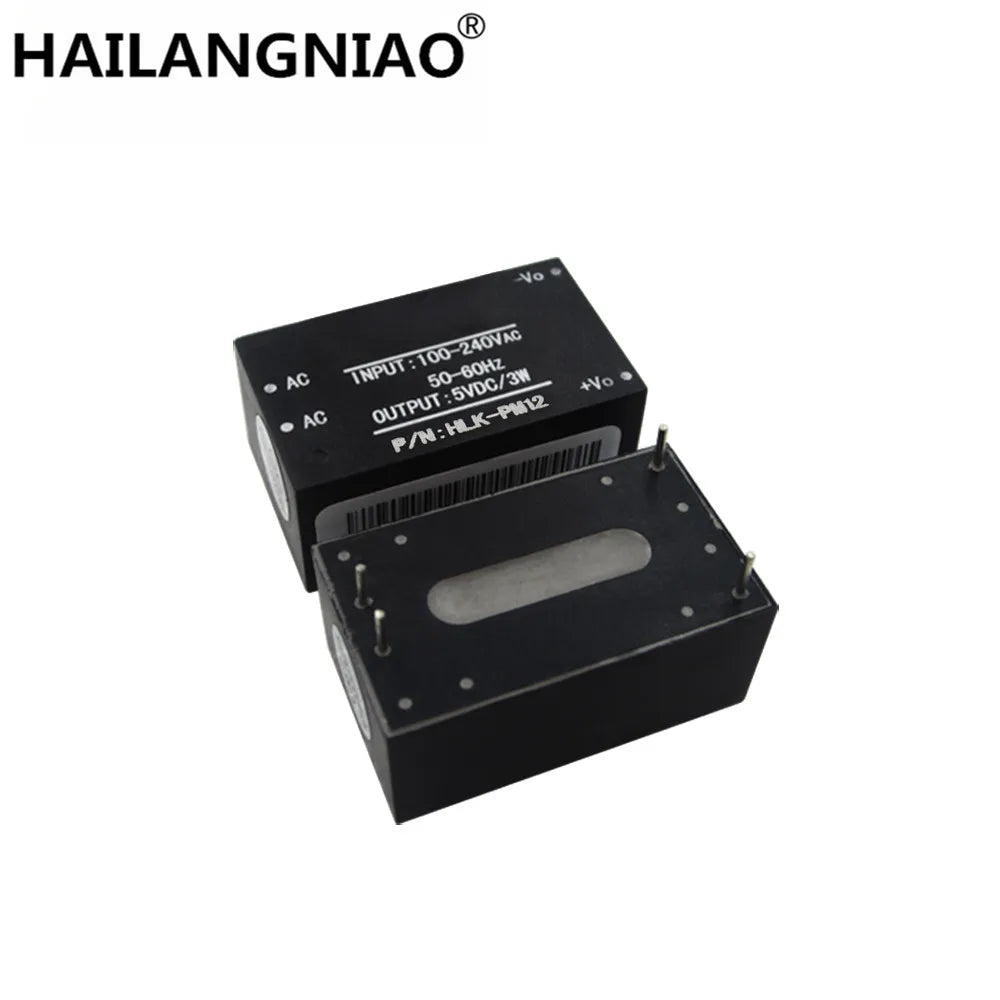 10pcs HLK-PM01 HLK-PM03 HLK-PM12 AC-DC 220V to 5V/3.3V/12V Mini Power Supply Module Intelligent Household Switch HLK-5M05